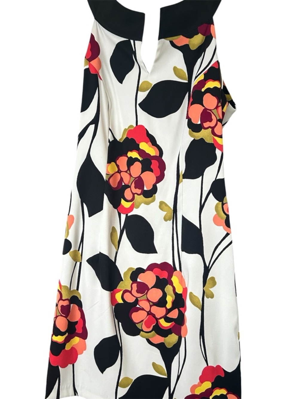 Kim Rogers Black Dress with White & Yellow Floral Detail